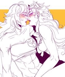 blake_belladonna canon_couple female multiple_girls rwby tagme yang_xiao_long yatayo yuri