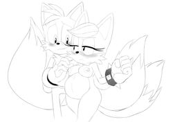 anthro blush canine female fox fur furry male mammal miles_(anti-tails) pregnant rule_63 sega sonic_(series) straight tails tailsko