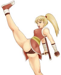 Pantyshot (Kicking) Rule 34 Image