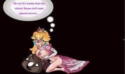 animated female goomba human interspecies male mario_(series) nintendo paizuri playshapes princess_peach straight tagme