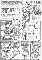 anthro canine comic english_text fox fur furry male mammal masturbation nude rayfkm text