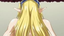 1boy animated ass blonde_hair bounce bouncing_breasts breasts censored elf elf_no_futago-hime heavily_censored huge_ass jiggle large_breasts long_hair male pointy_ears ponytail pov pussy_juice sex tied_hair