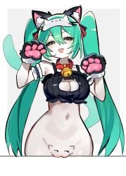 hatsune miku from mimukauwa nice try (vocaloid) by chunniwa