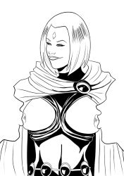 1girls 2016 2boys big_breasts breasts dc_comics female geekyguy28 nipples raven_(dc) sucking_nipples teen_titans