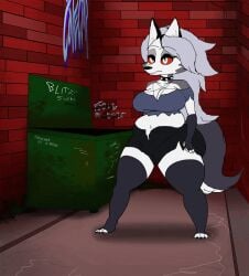 1girls animated anthro anus ass big_ass big_breasts big_butt black_bottomwear black_clothing black_ears black_eyelids black_shorts blush bottomwear bottomwear_down breasts brick_wall canid canid_demon canine canis clothed clothing collar crouching demon demon_girl ears eyelashes f50_(artist) fart fart_cloud fart_fetish feces female fur furry goth goth_girl graffiti grey_body grey_clothing grey_fur grey_hair grey_shirt grey_topwear hair hellaverse hellhound helluva_boss hi_res legwear loona_(helluva_boss) mammal multicolored_body multicolored_fur mythological_canine mythological_creature mythology partially_clothed pooping_on_floor pupils red_sclera scat shirt shorts shorts_down slightly_chubby solo spiked_collar spikes stockings thick_thighs topwear two-tone_body two-tone_fur two-tone_tail vivienne_medrano vivziepop wall_(structure) white_body white_fur white_pupils wolf wolf_girl
