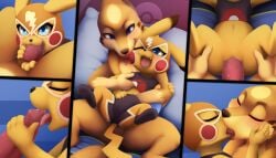 2020 4_fingers anthro anthro_on_anthro anthro_penetrated anthro_penetrating anthro_penetrating_anthro arm_markings bed bedroom biped black_clothing black_ear_tips black_markings black_nose blue_eyes bodily_fluids bottomless bottomless_anthro bottomless_female bottomwear claws clitoris closed_eyes clothed clothed_anthro clothed_female clothing clothing_pull cosplay_pikachu_(costume) darkmirage detailed_background digital_media_(artwork) digitigrade dipstick_ears duo ear_markings erection eyelashes facial_markings fangs featureless_crotch fellatio female female_penetrated finger_claws fingering fingering_partner fingers first_person_view floatzel forehead_markings french_kissing fur fur_markings furniture generation_1_pokemon generation_4_pokemon genitals gloves_(marking) hand_in_pants hand_on_face head_markings headgear headwear hi_res holding_both_legs interspecies kissing larger_male licking looking_at_another looking_pleasured lying male male/female male_penetrating male_penetrating_female male_pov markings mask mouth_closed multicolored_clothing multicolored_ears navel nintendo nude nude_anthro nude_male on_back on_bed on_pillow one_eye_closed open_mouth oral oral_penetration pants penetration penile penile_penetration penis penis_grab penis_in_mouth penis_in_vagina penis_lick pikachu pikachu_libre pillow pink_clitoris pink_vulva pokemon pokemon_(species) red_clothing red_penis red_tongue saliva saliva_on_penis semi-anthro sex shirt shirt_pull size_difference smaller_female smile snout spread_legs spreading tail tan_body tan_claws tan_fur tan_markings tan_tail teeth tongue tongue_out topwear topwear_pull two_tone_ears vaginal_penetration vulva white_clothing white_pillow yellow_body yellow_claws yellow_ears yellow_fur