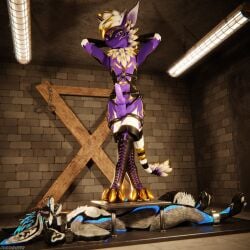 1:1 3d_(artwork) absurd_res animal_genitalia animal_penis anthro anthro_on_anthro arms_tied ball_crush ball_gag ball_squeeze balls basement biped black_body black_boots black_clothing black_footwear black_fur black_shoes blender_(artwork) blender_cycles_(artwork) blindfold blue_body blue_fur blue_penis bodily_fluids bondage boot_on_balls boot_on_penis boots bound canid canine canine_genitalia canine_penis canis claws clothed clothing cock_and_ball_torture cockbox crush cuff_(restraint) cum cum_dripping_from_penis cum_on_penis depth_of_field digital_media_(artwork) dominant dragonplayer dragonplayer_(character) duo erection feet flat_balls foot_crush foot_fetish foot_on_balls foot_on_penis foot_play footwear fox fur gag genital_fluids genital_torture genitals gold_body gold_boots goth_boots grey_body grey_fur hair hi_res hindpaw hybrid inside jacket jex knot leather leather_boots leather_clothing leather_footwear leather_jacket leather_topwear legs_tied legwear male male/male mammal metal_cuffs moan multicolored_body nardoragon nude on_ground open_mouth orgasm pain paws penis penis_squeeze piercing purple_body purple_fur reflection restraints rexouium sex shoes shoes_on slim slim_anthro slim_male slim_sub smile standing standing_on_balls submissive submissive_male tail talon_(talondragon) topwear torture trampling white_body white_fur yellow_body yellow_fur