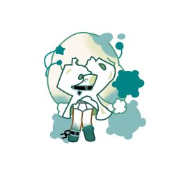 1girls clothes_lift cookie_run errir305_(artist) pom-pom_dough_cookie revealing_panties tagme wind wind_lift