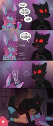 absurd_res ambiguous_penetration anthro anthro_on_anthro beverage black_body black_fur blue_body blue_fur bodily_fluids bottomless bottomless_male canid canine canis carthan_night clothed clothing comic covering_another's_mouth cum cum_inside drinking drugged drugged_sex duo english_text fainting female female_anthro female_penetrated fetch_(fetchbunny) forced fur genital_fluids glowing glowing_cum hair hare hi_res impregnation lagomorph leporid lying male male/female male_anthro mammal markings medium_truck on_back pankallisti penetration purple_hair purple_markings rape_play red_eyes sex sex_in_car sleep_sex sleeping substance_intoxication table_lotus_position text truck unconscious unusual_bodily_fluids unusual_cum unusual_genital_fluids van vehicle wolf