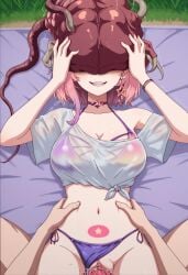 ai_generated essievt hispanic_virtual_youtuber ne-α_type resident_evil_3_remake vaginal_penetration virtual_youtuber vore vtuber vtuberfanart