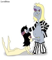 beetlejuice beetlejuice_(character) fellatio goth loveelvira lydia_deetz oral tagme