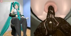 hatsune miku from vocaloid by (theusagiboy1406)