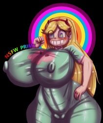 banner breast_expansion breast_growth breast_growth_(enlargement) breasts disney doll dollification exocomics expansion female growth permanent permanent_smile star_butterfly star_vs_the_forces_of_evil tagme