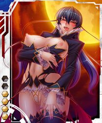 igawa_asagi kagami nail_polish official_art tagme taimanin_(series) taimanin_asagi taimanin_asagi_battle_arena taimanin_asagi_battle_arena_all_card_gallery vampire_queen_asagi_igawa