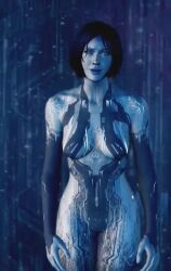 1girls abs accurate_art_style ai_generated animated areolae artificial_intelligence blue_body blue_eyes blue_hair breasts cortana curvy curvy_figure female halo_(series) halo_4 hips humanization humanized large_areolae light-skinned_female light_skin medium_breasts medium_hair navel nipples nude official_style pussy realistic screencap shaved_crotch shaved_pussy skinny standing tagme thighs toned toned_female uncensored undressing vagina video