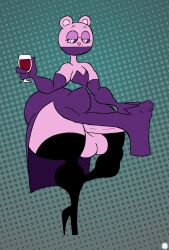 absurd_res aliasing anthro armwear artist_logo artist_name balls bedroom_eyes big_penis boots bottom_heavy clothed clothing container covered_mouth crossdressing cup curvy_figure digital_media_(artwork) dress drinking_glass elbow_gloves erection eulipotyphlan eyelashes eyewear femboy footwear fur genitals glass glass_container glass_cup glasses gloves halftone halftone_background hand_on_penis handwear happy_tree_friends heart_nose heart_symbol hi_res high_heeled_boots high_heels holding_container holding_cup holding_drinking_glass holding_object holding_wine_glass huge_cock legwear logo male mammal markings mole_(animal) mole_(marking) narrowed_eyes pattern_background pelvic_curtain penis pink_body pink_fur seductive shoes side_butt signature simple_background small_waist solo text thatdawgmurray the_mole_(htf) thick_thighs thigh_boots thigh_highs wide_hips wine_glass