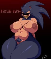 2d 2d_(artwork) 2d_artwork anthro black_sclera bleeding_eyes creepypasta female lord_x luke_kun2023 nude pubes rule_63 sega sharp_teeth smile smiling sonic.exe sonic.exe_(series) sonic_(series) sonic_the_hedgehog sonic_the_hedgehog_(series) teeth