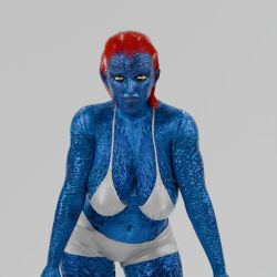 mystique from marvel by milkguy 3d