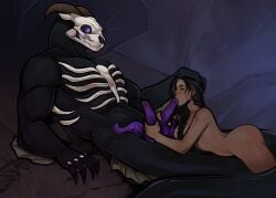 1boy 1boy1girl 1girls 1monster 2_horns 2_penises a_soul_to_protect_(book) absurd_res absurdres arm_fins big_tail bigger_male black_hair black_tail blowjob blush bone bones braid cave clawed_fingers clawed_hands claws closed_eyes commission_art commissioned completely_naked completely_nude_female cowgirl_position dark_hair dark_skin diphallia diphallism duskwalker duskwalker_brides earring earrings eyes_open feet_out_of_frame fellatio female female_human female_human/male_monster fin fins fish_fin glowing_eyes grabbing grabbing_another's_hair hair_grab hand_on_another's_head hand_on_head handjob handjob_while_kissing handjob_while_licking handjob_while_sucking holding_another's_head holding_head holding_partner's_head horns human human_female in_cave interspecies interspecies_sex jerkingoff jerkingoff_another kissing_penis kissing_penis_tip kissing_while_jerking large_penis larger_male larger_male_smaller_female licking licking_another licking_penis licking_tip linh_(duskwalker_brides) long_hair long_tail looking_at_another looking_at_partner looking_pleasured loose_hair loose_hair_strand lucia_escoriza lucielart lying lying_on_another lying_on_lap m/f male male/female male_monster messy_hair monster monster/human monster_boy monster_cock monster_on_female muscles muscular_arms muscular_male nathair_(duskwalker_brides) not_ai_generated novel_character novel_illustration opal_reyne_(writer) open_eyes open_mouth penis penis_tentacles purple_eyes purple_penis ram_horn ram_horns ribbed_penis ribcage serpent_skull sex sharp_claws shorter_female size_difference skeleton_markings skull skull_head smaller_female smaller_female_larger_male snake_boy snake_tail spoiler spoilers straight stroking stroking_dick stroking_penis sucking sucking_cock sucking_dick sucking_penis sucking_penis_tip sucking_tip tail tail_fin tentacle toned toned_arms toned_male unusual_anatomy unusual_genitalia unusual_penis wavy_hair