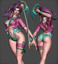 Psylocke (Sai) (Breezy Butterfly) Rule 34 Image