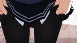 animated close-up clothing dressing kasumigaoka_utaha legs panties pantyhose saenai_heroine_no_sodatekata school_uniform skirt thighs