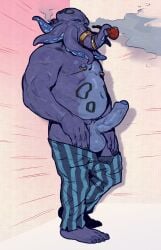 bed chubby chubby_male furry male_genitalia male_only oc octopus