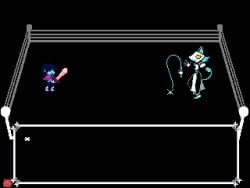 aged_up animated anthro bladedbard deltarune digital_media_(artwork) duo female genitals human humanoid impregnation kris_(deltarune) male male/female mammal penetration pixel_(artwork) pixel_animation pussy tasque_manager text undertale_(series) vaginal_penetration vaginal_penetration x-ray_view