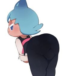 ass cookie_run cookie_run_kingdom femboy showing_ass sorbet_shark_cookie