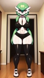 ai_generated bra cinder-ace-burn female female_only gardevoir panties pokemon pokemon_(species) stockings