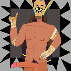 anubis_(pal) brawl_stars cock_pointing_towards_viewer dick finx_(brawl_stars) gay