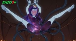 ai_generated big_breasts ends34 female fit_female full_body long_hair purple_body pussy rape rick_and_morty supernova_(rick_and_morty) tentacle tentacle_rape tentacle_sex