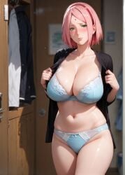 1girls 2d ai_generated ass big_ass big_breasts boruto:_naruto_next_generations bra breasts curvaceous curvaceous_female curvaceous_figure curvy curvy_figure high_quality hourglass_figure huge_breasts inviting_to_sex large_breasts light-skin light-skinned_female lips mature mature_female mature_woman medium_hair milf milf-master mommy naruto naruto_(series) naruto_shippuden pale-skin pale-skinned_female panties pink_hair posing sagging_breasts sakura_haruno seductive seductive_look sexy_pose shirt shirt_lift shirt_up short_hair stable_diffusion tagmeo thick_ass thick_butt thick_thighs thighs undressing wide_hips