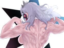 1girls backboob breasts eri_(pokemon) female kouya_toufu muscular muscular_back pokemon pokemon_sv tagme