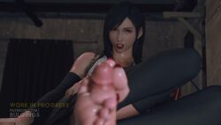 1girls 3d barefoot black_toenails bulgingsenpai clothed clothed_female clothing feet final_fantasy final_fantasy_vii final_fantasy_vii_remake foot_fetish footjob lipstick no_sound penis red_lipstick soles square_enix tagme tifa_lockhart toenail_polish toes video video_game_character