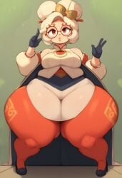 ai_generated big_ass bottom_heavy gvukub nintendo purah purah_(tears_of_the_kingdom) tears_of_the_kingdom the_legend_of_zelda thick_thighs wide_hips