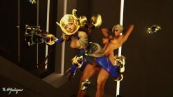 3d ashe_(overwatch) asian asian_female breasts_out_of_clothes celestial_juno drones elizabeth_caledonia_ashe female flying_sex futa_on_female futanari gun half_dressed helmet interracial interracial_sex juno_(overwatch) looking_at_viewer nude_futanari overwatch overwatch_2 overwatch_league piercings starry_sky_print teo_minh vietnamese yeetiques