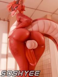 3:4 3d_(artwork) 3d_animation animated anthro artist_name ass backsack balls bedroom_eyes big_balls big_breasts big_butt big_penis bouncing_balls bouncing_penis breasts bubble_butt digital_media_(artwork) ear_piercing erection flint_(soskyee) futa futanari genitals glans glistening glistening_arms glistening_balls glistening_body glistening_butt glistening_genitalia glistening_legs glistening_penis glistening_scales glistening_thighs gynomorph gynomorph_anthro hair half-closed_eyes high_framerate huge_balls huge_breasts huge_cock humanoid_genitalia humanoid_penis intersex intersex_anthro long_tail looking_at_viewer looking_back looking_back_at_viewer looking_down looking_down_at_viewer multicolored_body narrowed_eyes no_sound nude nude_anthro nude_gynomorph penis penis_tuck piercing pink_glans presenting presenting_balls presenting_hindquarters presenting_penis rear_view red_body red_hair red_penis reptile scales scalie seductive short_playtime shower smile smiling_at_viewer solo soskyee tagme tail teasing teasing_viewer text thick_tail thick_thighs two_tone_body video warm_colors white_balls