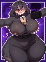 1girls ai_generated breasts dress el_memc female female_focus female_only hex_maniac hex_maniac_(z-a) large_breasts light-skinned_female light_skin looking_at_viewer memch0 nintendo pokemon solo thick_thighs thighs wide_hips