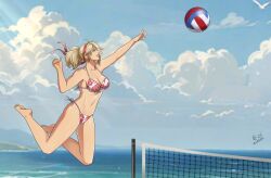 ass autumn_sacura beach bikini breasts female female_only lidia_sobieska namco tekken tekken_8 volleyball