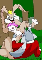 2002 anthro blonde_hair blue_eyes breasts buckteeth canid canine canis cheek_tuft clothed clothing clothing_around_one_leg cunnilingus duo facial_tuft female forest fur grey_body grey_fur hair joy_bunny kthanid_(artist) lagomorph leporid male male/female mammal nipples open_mouth oral panties panties_around_one_leg panties_down partially_clothed pink_nose plant rabbit raised_clothing raised_shirt raised_topwear rutwell_forest sex shirt shrub spread_legs spreading tan_body tan_fur teeth thomas_wolf_(kthanid) tongue tongue_out toony topwear tree tuft underwear underwear_around_one_leg underwear_down vaginal_penetration wolf