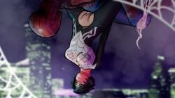 3d blender cindy_moon luna_snow luna_snow_(marvel_rivals) marvel_rivals night silk silk_(marvel) snugglebubblensfw spider-man spider-man_(marvel_rivals) spider-man_(series) straight upside-down