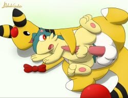 2019 ampharos anal anal_sex anus ball_size_difference balls blue_body blue_fur bow_tie duo feral feral_on_feral feral_penetrated feral_penetrating feral_penetrating_feral feral_penetrating_male fur galv3z_(artist) galvez_(galv3z) generation_2_pokemon genitals handjob_while_penetrating lying male male/male male_feral male_on_feral male_penetrated male_penetrating male_penetrating_feral male_penetrating_male nintendo on_side paws penetration penile penile_penetration penis penis_in_ass penis_size_difference pokemon pokemon_(species) quilava reach_around sex signature simple_background size_difference smaller_penetrated spread_legs spreading tan_body tan_fur tapering_penis white_background white_body white_fur yellow_body yellow_fur