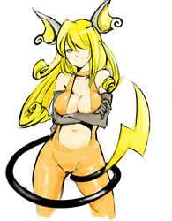 1girls black_elbow_gloves black_gloves blonde_hair cosplay cynthia_(pokemon) elbow_gloves female female_only gloves hair_ornaments hair_over_one_eye human human_only pokemon pokemon_(cosplay) raichu_(cosplay) solo solo_female tagme white_background