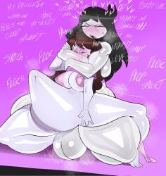 1futa 1girls big_thighs cum_in_daughter cum_in_pussy cum_inside daughter_penetrated english_text futa_mother futa_on_female futadom futanari giant_dick incest jaiden jaiden_animations jaidens_mom mother_and_daughter mother_penetrating mother_penetrating_child mother_penetrating_daughter purple_background rape rough_sex stomach_bulge tayronnebr tayuri text vaginal_penetration white_skin youtube