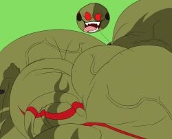 alien bara ben_10 burningblaze121 cartoon_network hyper hyper_pecs immobile levionb123 massive_pecs muscle_growth solo_male vilgax