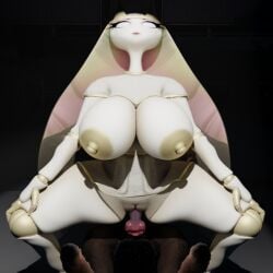 3d 3d_(artwork) anthro big_breasts blender breasts canine canine_penis female feral nintendo non-human_areolae penis pheromosa pokemon pokemon_(species) pokephilia pussy ultra_beast white_skin