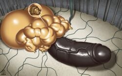 bodybuilder furry hyper hyper_balls hyper_cock hyper_genitalia hyper_penis hyper_testicles male male_only muscles muscular muscular_arms muscular_male muscular_thighs regnar