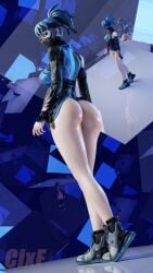 3d big_ass cixf dat_ass epic_games fortnite half-dressed hope_(fortnite) mirror shadow_blade_hope_(fortnite) thick_thighs