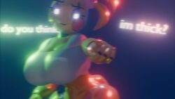 3d animated big_ass big_breasts big_nipples big_thighs female_only five_nights_at_freddy's five_nights_at_freddy's:_help_wanted five_nights_at_freddy's_2 fnaf horny_female no_sound robot robot_girl robot_humanoid shadow_toy_chica tagme thick_thighs toy_chica_(fnaf) video