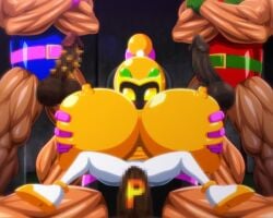 1girls 3boys animated big_breasts big_penis black_bomberman blue_bomberman bomberman breast_grab breasts enormous_breasts gigantic_breasts gigantic_penis grabbing_breasts grope groping_breasts heldron_(artist) huge_breasts huge_cock huge_nipples hyper hyper_breasts lady_bomber large_breasts large_penis massive_breasts mp4 muscular_male nipple_bulge nipples nipples_visible_through_clothing penis pussy red_bomberman robot_girl round_breasts sex short_stack shortstack size_difference tagme vaginal_penetration video